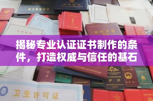 嘉鱼揭秘专业认证证书制作的条件，打造权威与信任的基石