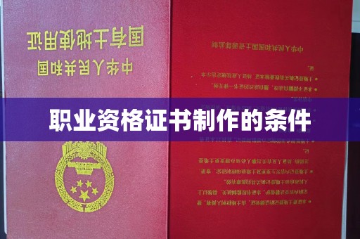 嘉鱼职业资格证书制作的条件